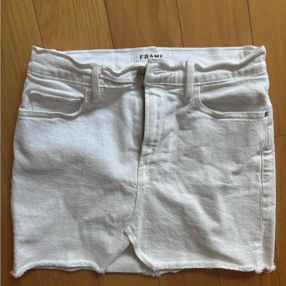 Frame Denim Women's White Skort